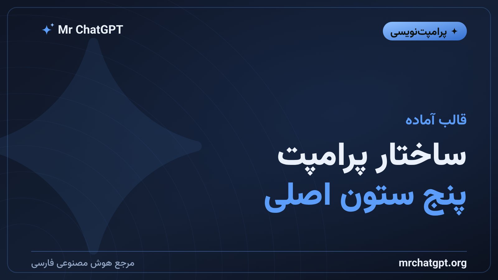 ساختار یک پرامپت نقشمحور و پنج ستون کلیدی آن