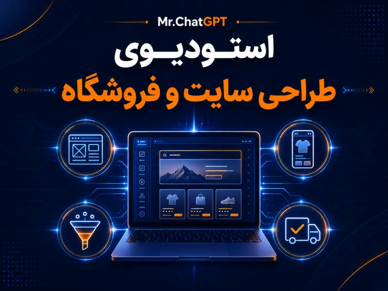 کاور استودیوی ۳۰ روزه طراحی سایت و فروشگاه با هوش مصنوعی