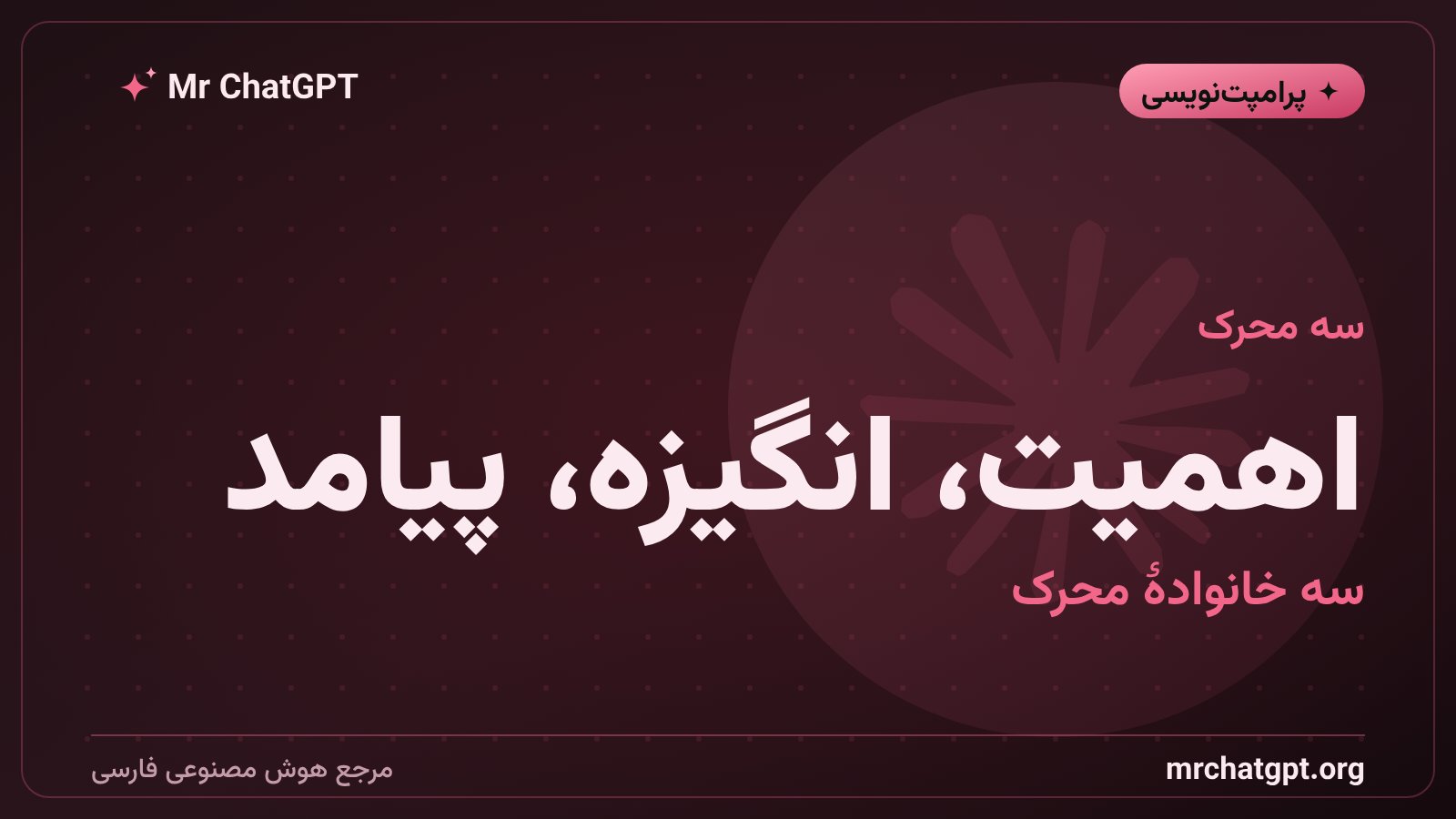 سه خانوادهٔ محرک احساسی در پرامپتنویسی: اهمیت، انگیزه و پیامد