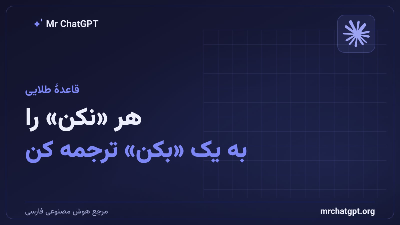 قاعدهٔ طلایی پرامپت محدودیتمحور؛ تبدیل هر ممنوعیت به یک دستور مثبت