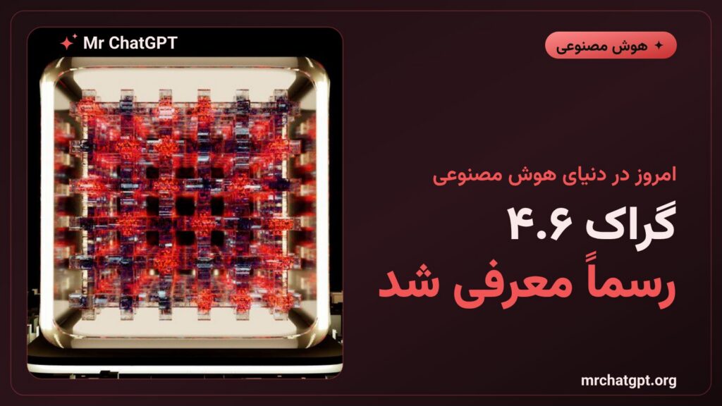 پوستر خبری معرفی رسمی مدل هوش مصنوعی گراک ۴.۶ شرکت ایکسایآی با ۱.۵ تریلیون پارامتر