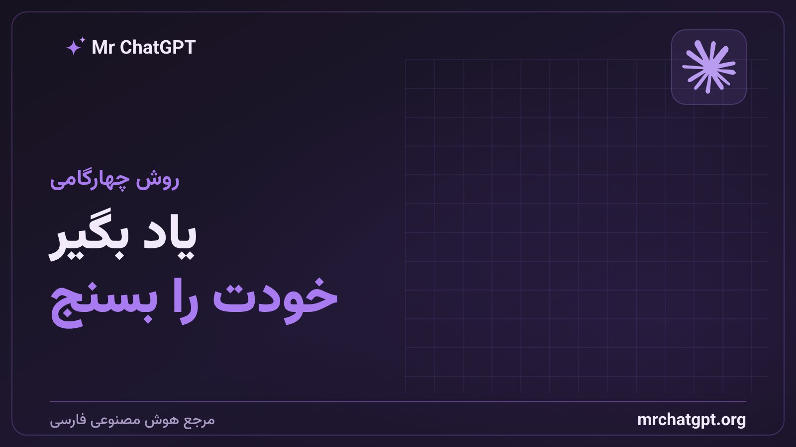 حلقهٔ چهارگامی یادگیری با هوش مصنوعی: توضیح، فاینمن، آزمون و مرور