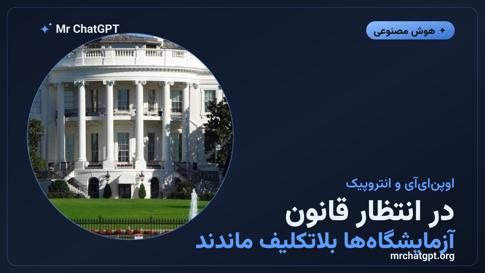 آزمایشگاه‌های هوش مصنوعی اوپن‌ای‌آی و انتروپیک در انتظار چارچوب نظارتی کاخ سفید