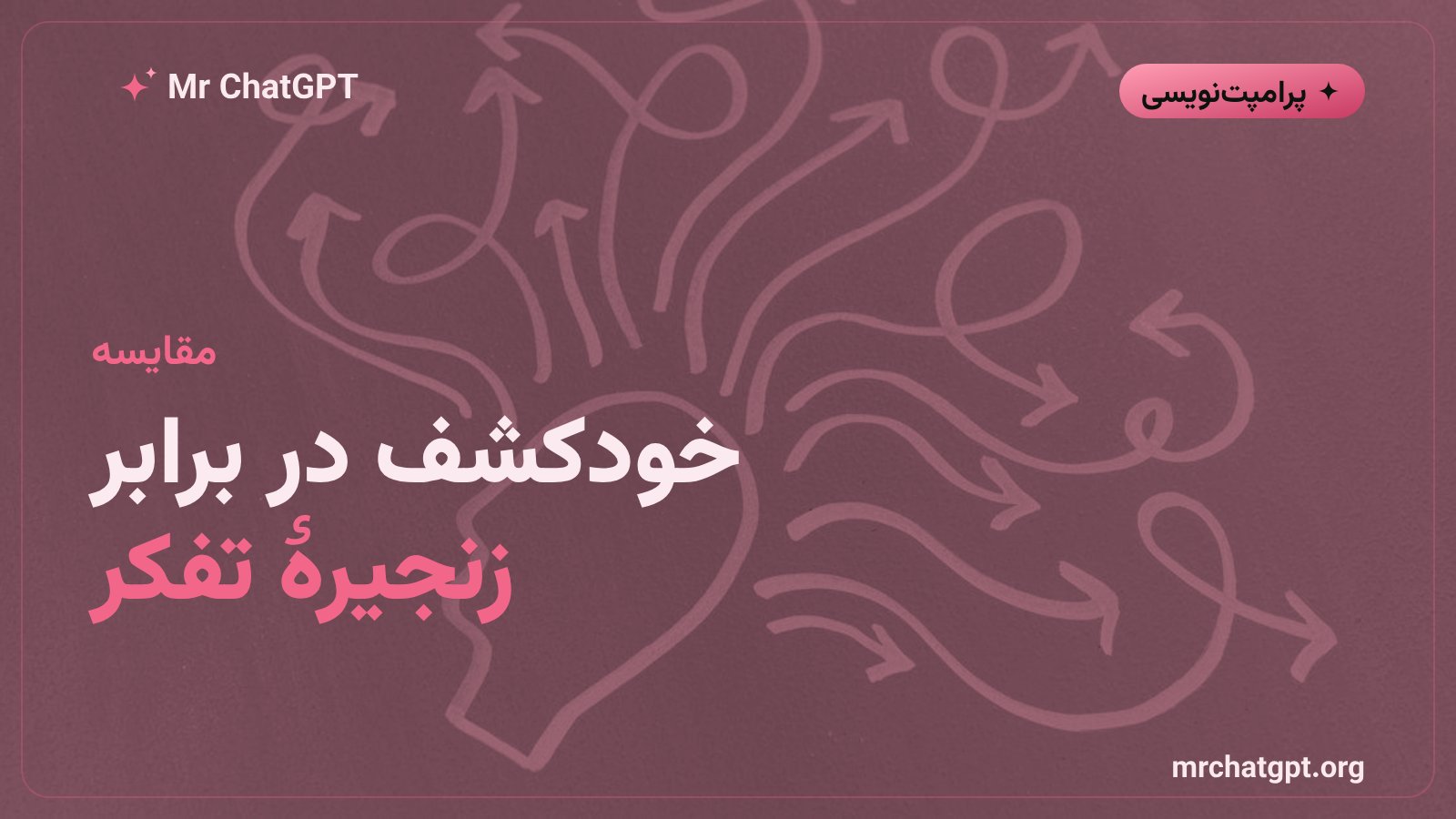 تفاوت پرامپت خودکشف با زنجیرهٔ تفکر و درخت تفکر