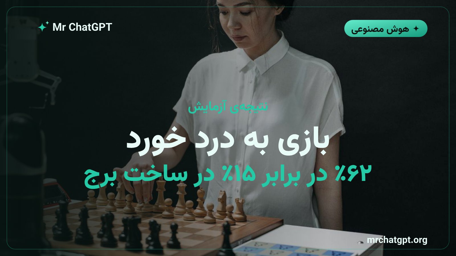 مقایسه‌ی عملکرد ایجنت‌های بازی‌کرده و بدون تجربه در چالش ساخت برج